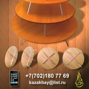 Круглые казахские столы